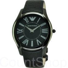 Emporio Armani Super Slim Ar2059 | Black Leather Strap | 43mm | 50m |