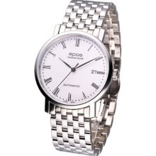 Epos Originale Mechanical Sapphire Dress Watch White 3387