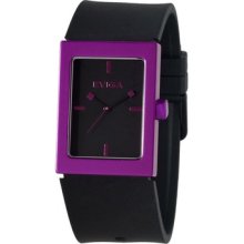 Eviga Ruta Men's Watch in Black with Purple Bezel