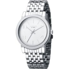 Eyki Men's Casual Fancy Stainless Steel Strap With White Dial Watch Et50