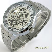 Fashion Avant Garde Modern High End Mechanical Transparent Wrist Watch