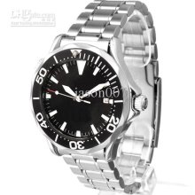 Fashion Black Planet Ocean Automatic Mechanical Watches Omg211 Mens