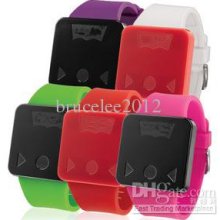 Fashion Color Touch Screen Led Watch Women Silicone Candy Digital Sp