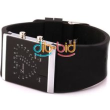 Fashion Magic Led Digital Sport Wrist Watch Silicone Heart-shaped Unisex