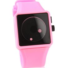 Fashion Silicone Band Quartz Watch(Pink) Wrist