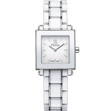 Fendi Ceramic Square Case Watch White