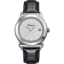 Ferragamo F63SBQ9902 S009 Watch Ferragamo 1898 Mens - Silver Dial Stainless Steel Case Quartz Movement