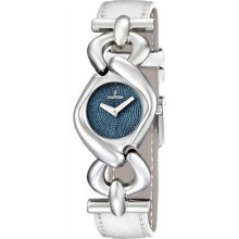 Festina Women's Dame F16545/2 Silver Leather Quartz Watch with Blue Dial