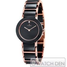 Fjord - Ladies Celilia Black Ceramic Bracelet Watch - Fj-6004-33