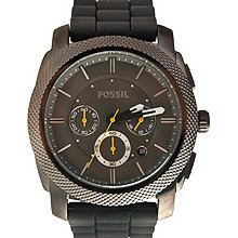 Fossil FS4573 Machine Silicone Watch - Grey, Fossil