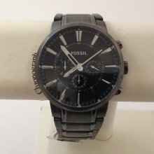 Fossil Gent's Stainless Steel Case Chronograph Date Watch Fs4358