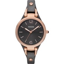 Fossil Georgia Leather Women's Watch ES3077