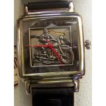 Fossil Motorcycle Watch Limited Edition Vintage Collectors Wristwatch