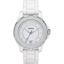 Fossil Silicone Ceramic Ladies Watch