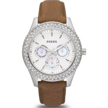 Fossil Stella Multifunction Leather Watch - Tan - ES2996