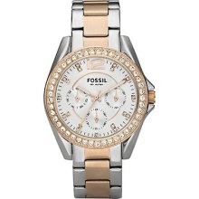 Fossil Women's Watch Es2787 Rose/silver Women's Watch Generic Box Links Removed