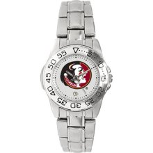 FSU Seminole watches : Florida State Seminoles (FSU) Ladies Gameday Sport Watch with Stainless Steel Band