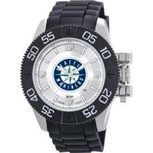 Game Time Black Mlb-Bea-Sea Men'S Mlb-Bea-Sea Beast Seattle Mariners Round Analog Watch