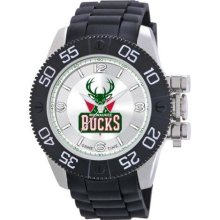 Game Time Nba-Bea-Mil Men'S Nba-Bea-Mil Beast Milwaukee Bucks Round Analog Watch