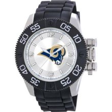 Game Time Nfl-Bea-Stl Men'S Nfl-Bea-Stl Beast St. Louis Rams Round Analog Watch