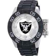 Game Time Nfl-Bea-Oak Men'S Nfl-Bea-Oak Beast Oakland Raiders Round Analog Watch