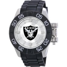 Game Time Watch, Mens Oakland Raiders Black Polyurethane Strap 47mm Nf