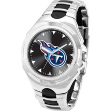 Game Time Watch, Mens Tennessee Titans Black Rubber and Stainless Stee