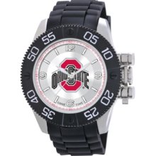 Game Time Watch, Mens Ohio State University Black Polyurethane Strap 4