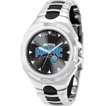 Game Time Watch, Mens Orlando Magic Black Rubber and Stainless Steel B