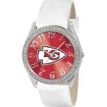 Game Time Watch, Womens Kansas City Chiefs White Leather Strap 40mm Nf