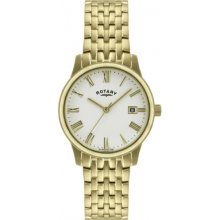 GB00794-32 Rotary Mens Gold Plated Watch