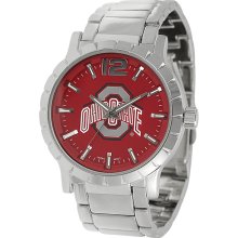 Geneva Platinum Men's Ohio State Buckeyes Link Watch (Ohio State Buckeyes Link Watch)