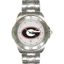 Georgia Bulldog watch : Georgia Bulldogs Sport Watch with Stainless Steel Band