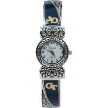 Georgia Tech Yellow Jackets watch : Georgia Tech Yellow Jackets Womens Square Antique Cuff Watch