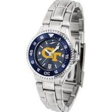 Georgia Tech Yellow Jackets NCAA Womens Steel Anochrome Watch ...