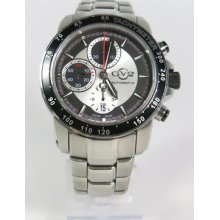 Gevril Gv2 Men's Limited Edition Chronograph Tachymeter Stainless Steel Watch