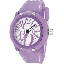 Glam Rock Watches Women's Miss Miami Beach White Dial Lilac Silicon L