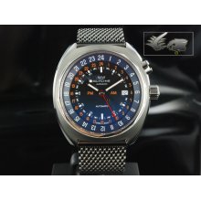 Glycine Airman SST 12 Watch GMT ETA 2893-2 Automatic - Mesh Bracelet