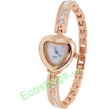 Good Jewelry Heart Lover w. Crystal Lady's Bracelet Watch