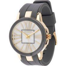 Gossip Silicone Strap Watch with Roman Numeral Dial - Grey - One Size