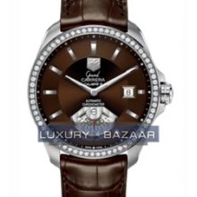 Grand Carrera Automatic (SS - Diamonds / Brown / Leather )