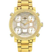 Grand Master Gold Five Time Zone Steel Round Case Diamond Watch Gm5-05y Jojino