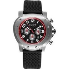 Grille Men's Watch with Silver Case and Black Dial ...