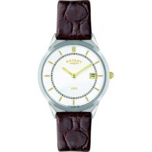 GS08000-02 Rotary Mens Ultra Slim Watch