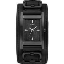 GUESS Bold Buckled Cuff Watch