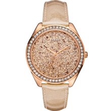 GUESS Rose Gold-Tone Dazzling Sport Watch