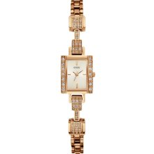 GUESS Rose Gold-Tone Delicate Retro Glamour Wa