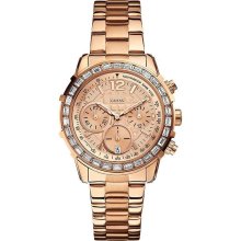 GUESS Rose Gold Tone Chronograph Ladies Watch U0016L5