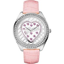 Guess U85141L2 Watch Patent Ladies - White Dial