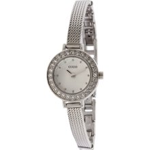 Guess Women's U85132L1 Silver Stainless-Steel Quartz Watch with Silver Dial